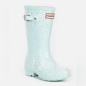 NIB Hunter Kids Giant Glitter Boot -
Spearmint, Size 1B/2G